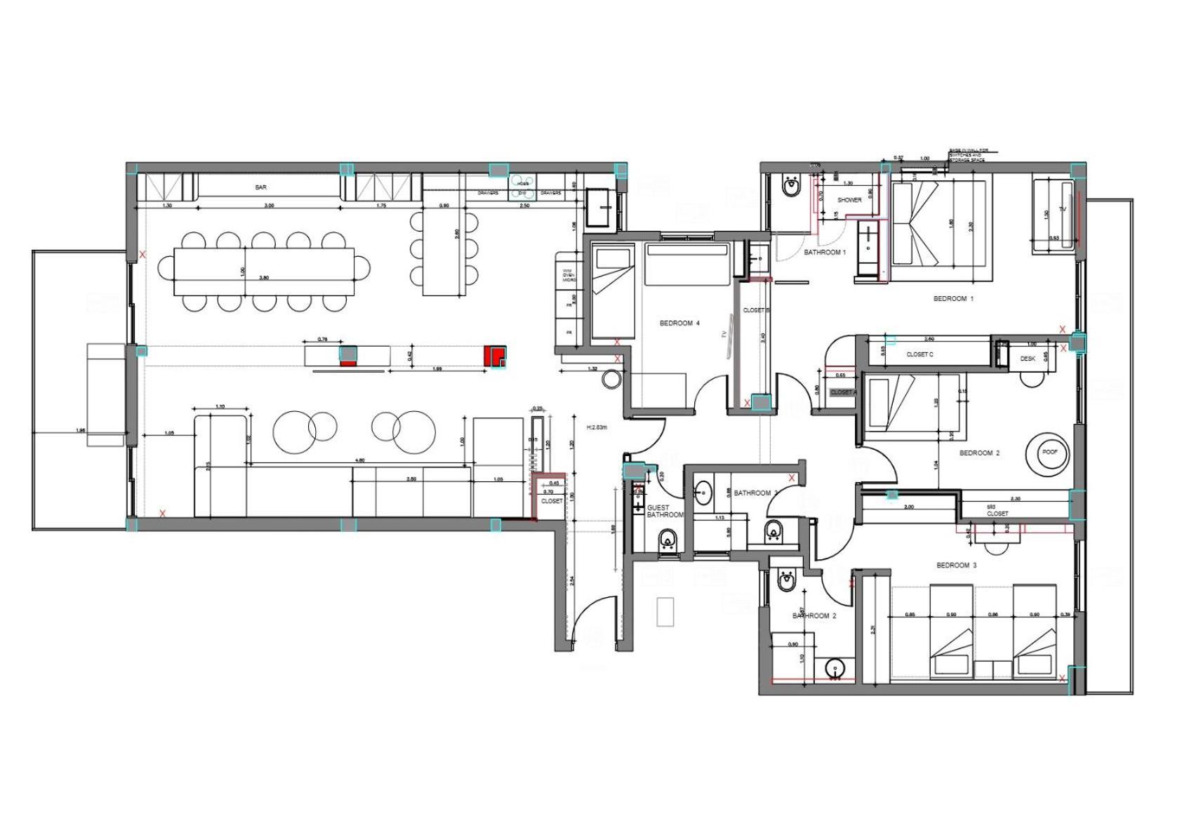 Appartement Kolonaki Upscale 4 Bedroom Luxury